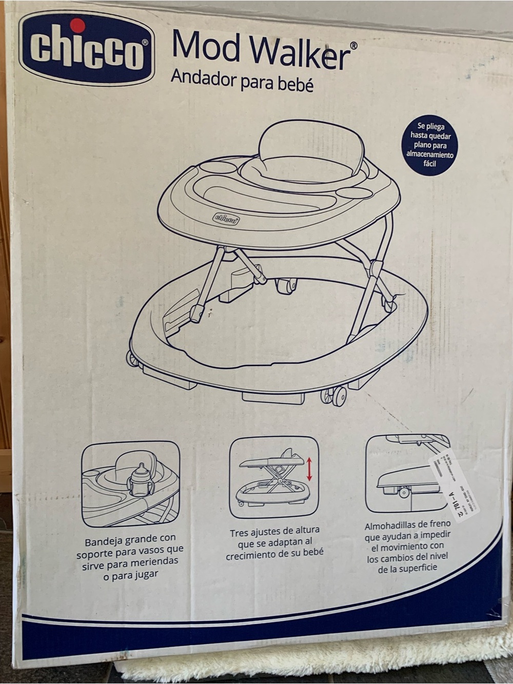 Chicco Mod Walker Baby Walker in White